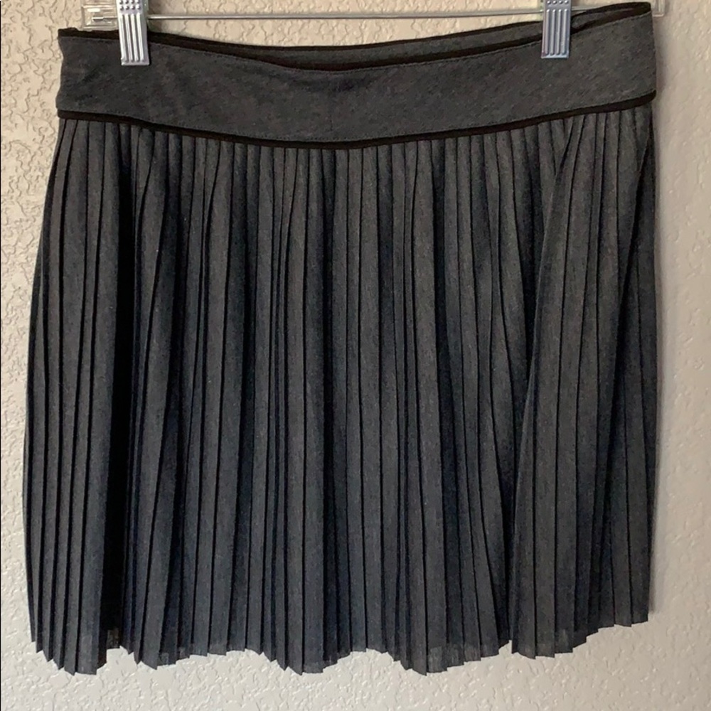 NWOT gray pleated skirt